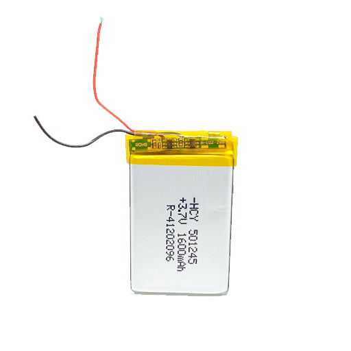 Battery for Bluetooth Speaker, GPS Tracker & DIY Electronics 553246 3.7V 1600mAh Li-Polymer (LiPo) Rechargeable Battery