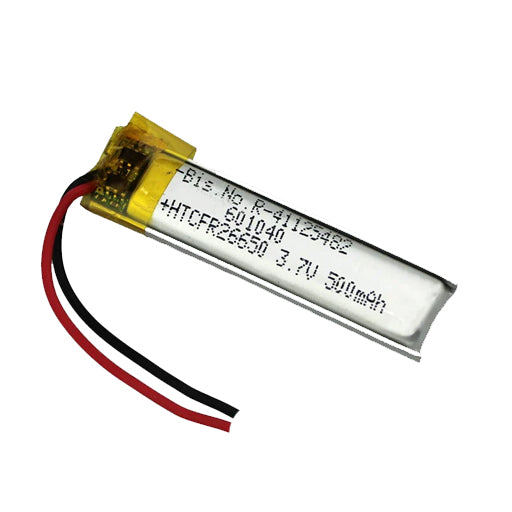 Battery for Bluetooth Headset, Bluetooth Speaker, RC Toys & DIY Robotics 601040 / 601040P 3.7V 500mAh Li-Polymer (LiPo) Rechargeable Battery