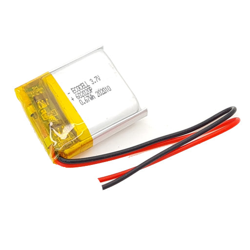 Battery for Bluetooth Devices, Smart Watch & TWS Earbuds 602020 / 602020P 3.7V 200mAh Li-Polymer (LiPo) Rechargeable Battery