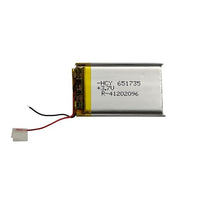 Battery for Bluetooth Headset, RC Drone & DIY Electronics 651735P 3.7V 500mAh Li-Polymer (LiPo) Rechargeable Battery