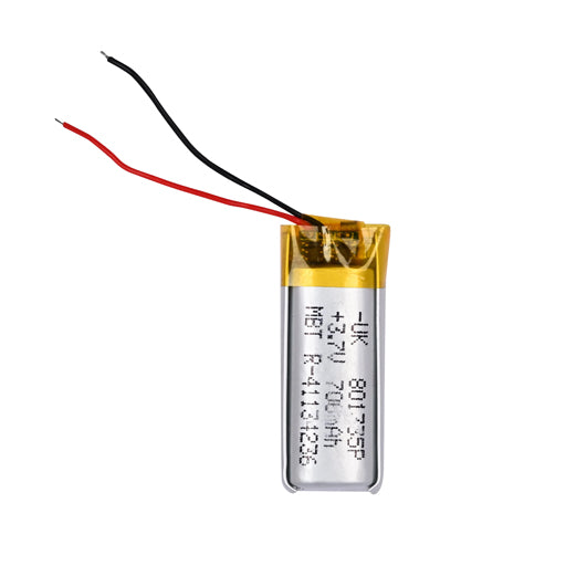 Battery for Bluetooth Headphones, Wireless Speakers & RC Toys 801335P 3.7V 700mAh Rechargeable Battery