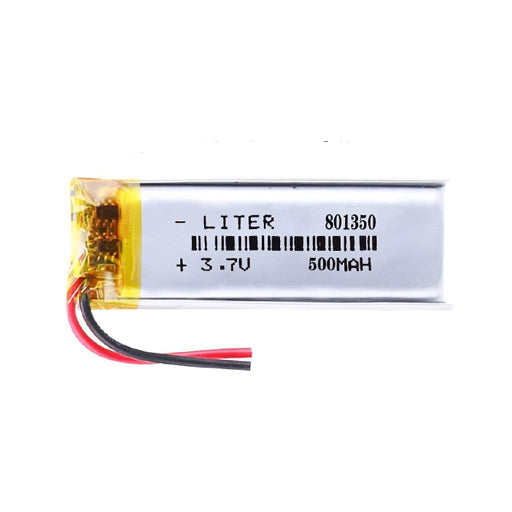 Battery for Bluetooth Speaker 801350 / 801350P 3.7V 500mAh Li-Polymer (LiPo) Rechargeable Battery