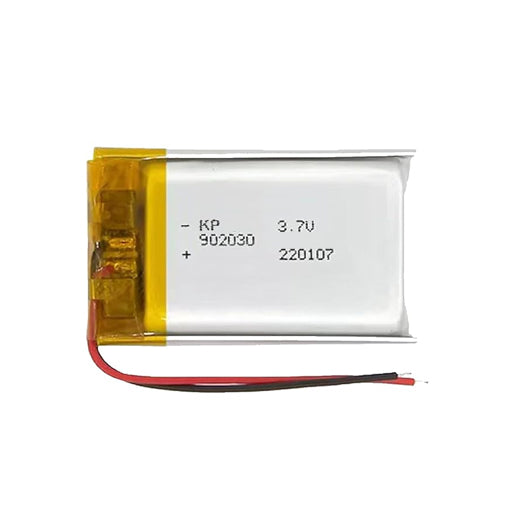 Battery for Bluetooth Speaker, GPS Tracker & DIY Electronics 902030P 3.7V 800mAh Li-Polymer (LiPo) Rechargeable Battery