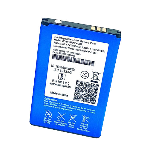 Battery for JioBharat B2 4G (JBB121B1) BI20FJ - Indclues