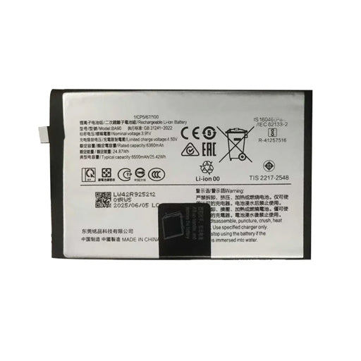 Battery for iQOO Z10x 5G BA90