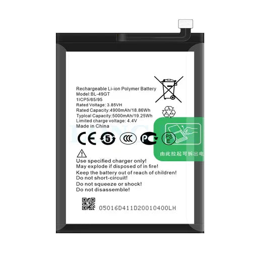 Battery for Tecno Camon 17 (CG6/CG7) BL-49GT - Indclues