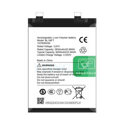 Battery for Tecno Pova 6 BL-58FT - Indclues