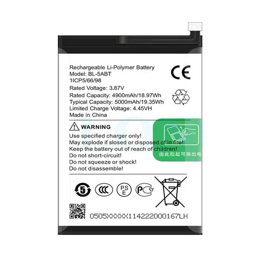 Battery for Tecno Spark 30C BL-5ABT - Indclues