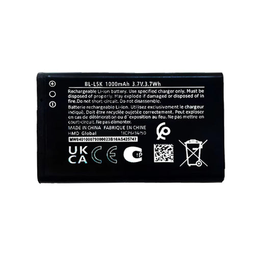 Battery for Nokia 105+ Plus (2022) TA-1428 TA-1447 TA-1456 BL-L5K