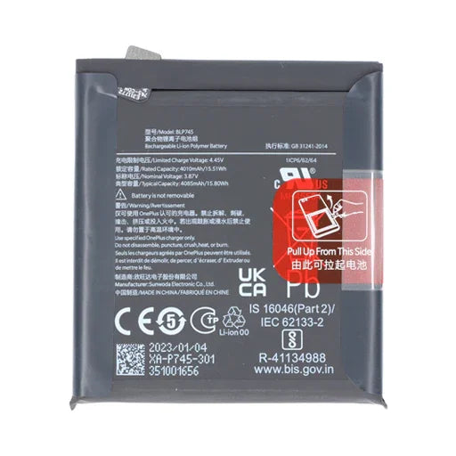Battery for OnePlus 7T Pro BLP745 - Indclues