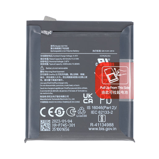 Battery for OnePlus 7T Pro BLP745 - Indclues