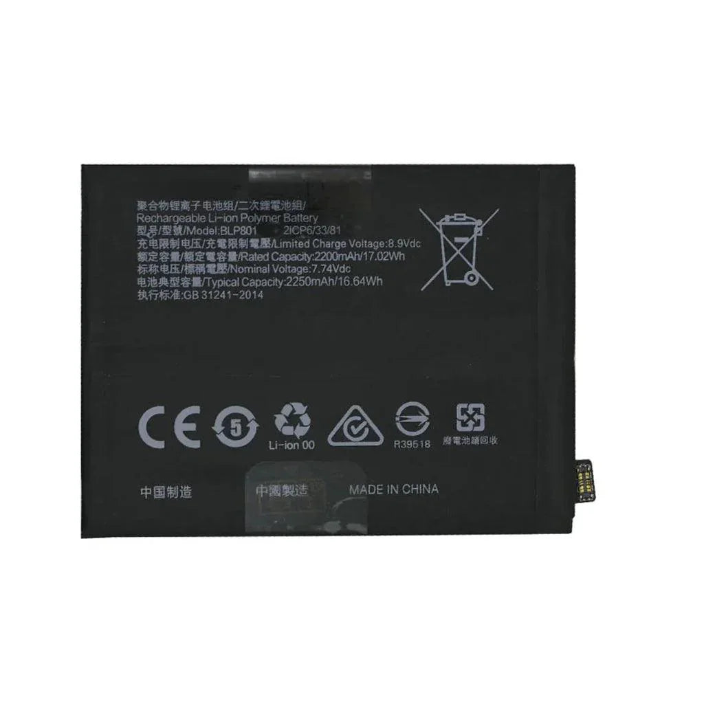 Battery for OnePlus 8T 5G BLP801 - Indclues