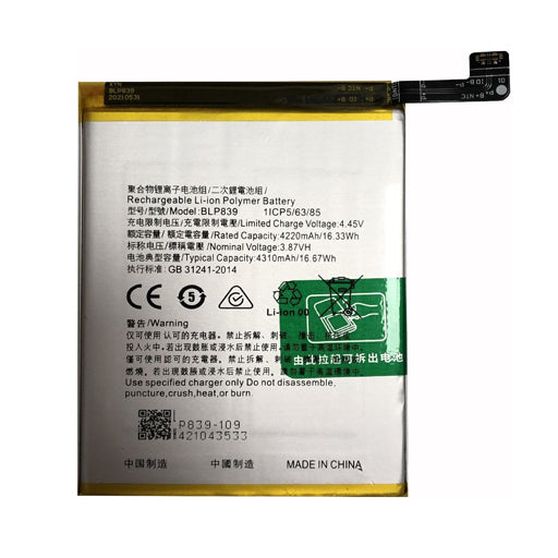 Battery for Oppo A95 BLP839