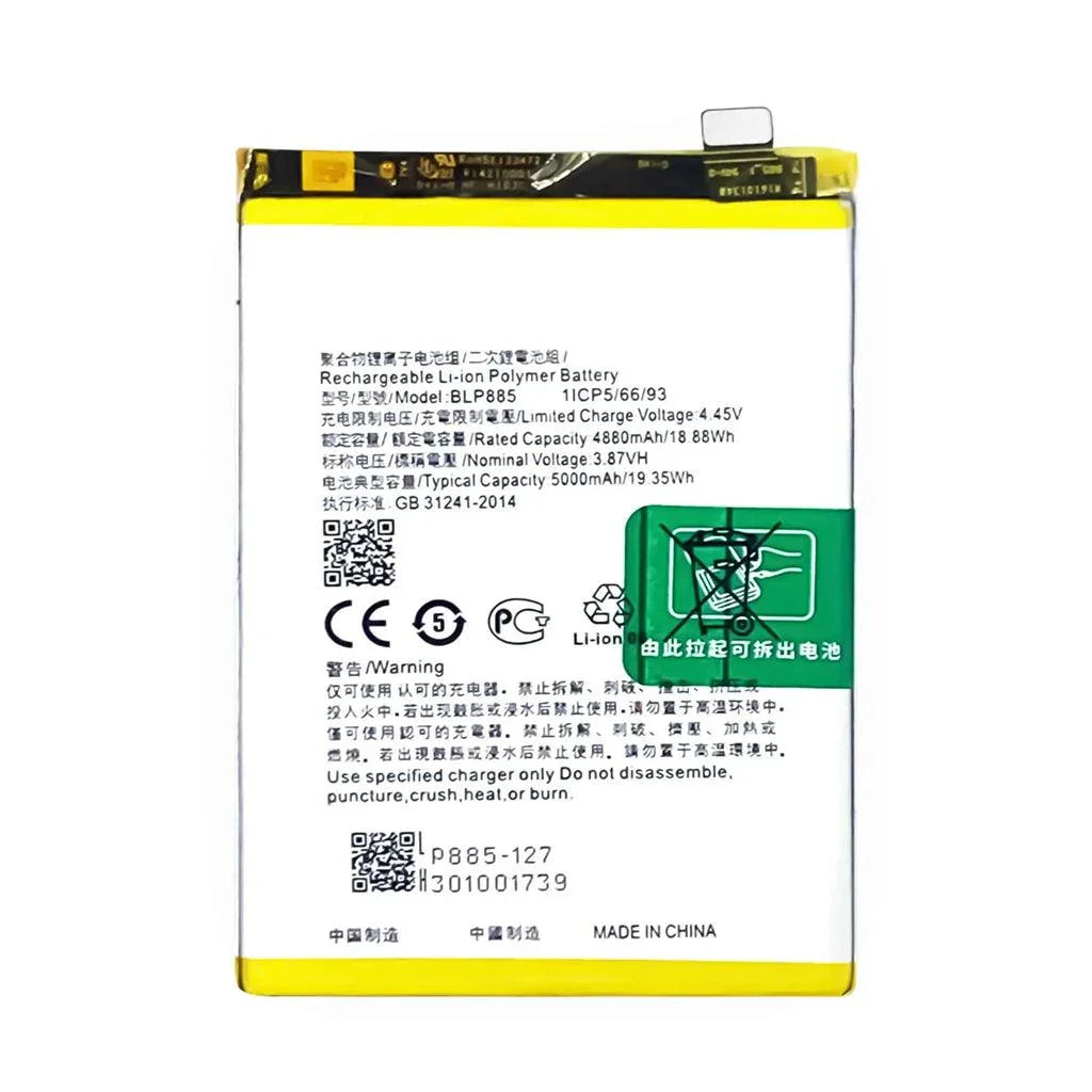 Premium Battery for Oppo A76 CPH2375 BLP885 - Indclues