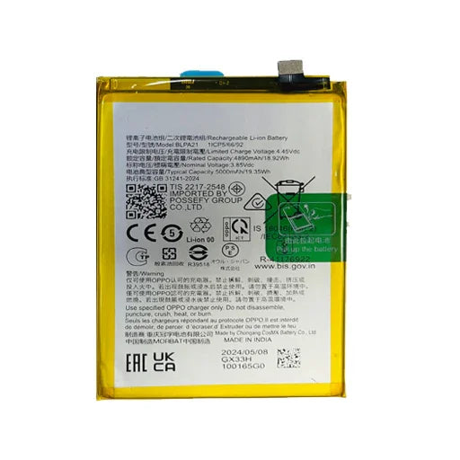 Battery for Oppo A18 (CPH2591) BLPA21 - Indclues