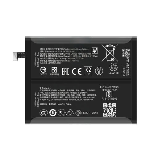 Battery for OnePlus 15 5G CPH2747 CPH2745 PLK110 BLPD11