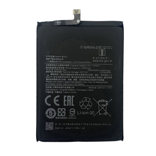 Battery for Xiaomi Redmi Note 9T BM54