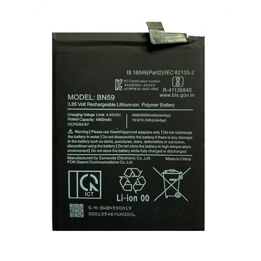 Battery for Xiaomi Redmi Note 10 Lite BN59 - Indclues