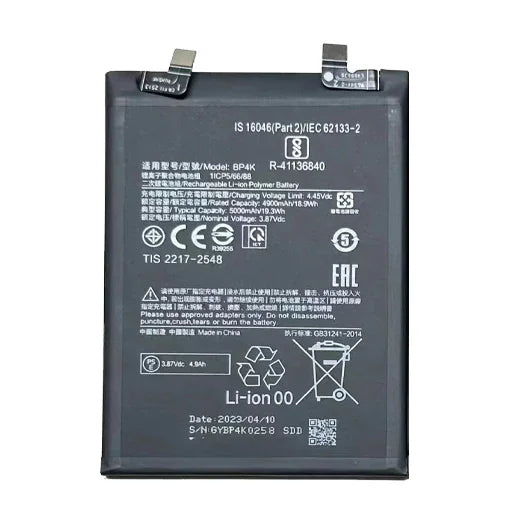 Battery for Xiaomi Poco F5 5G BP4K - Indclues