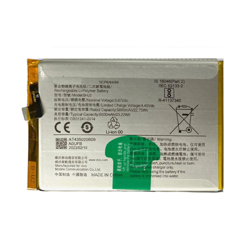 Battery for Vivo iQOO Z6x B-U2