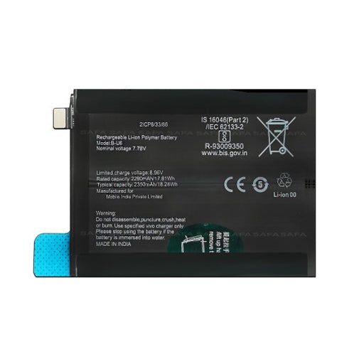 Battery for Vivo iQOO Neo 6 SE V2199A B-U6
