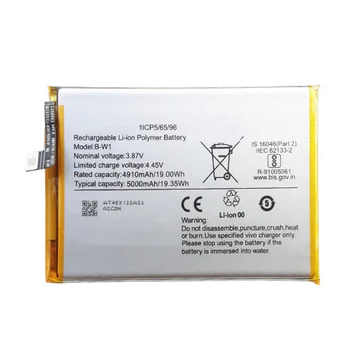 Battery for Vivo Y02s V2203 B-W1 - Indclues