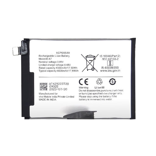 Battery for Vivo iQOO Z7 Pro 5G (I2301) B-X7