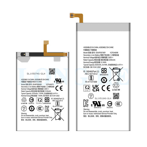 Battery for Samsung Galaxy Z Fold 6 5G SM-F956 (EB-BF956ABY / EB-BF957ABY)