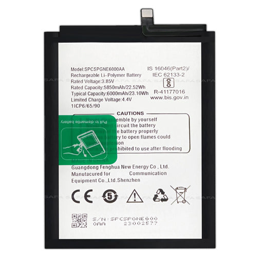 Battery for Gionee Max Pro SPCSPGNE600AA