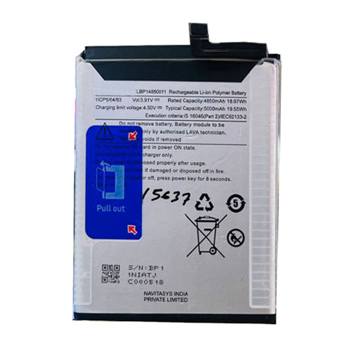 Battery for Lava LBP14850011