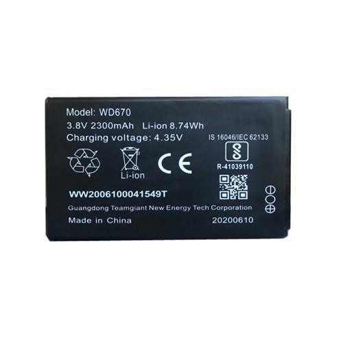 Battery for Airtel 4G Hotspot Portable Wi-Fi Data Card WD670 - Indclues
