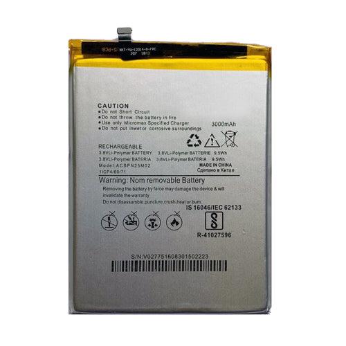 Battery for Micromax Infinity N11 N8216 ACBPN40M11