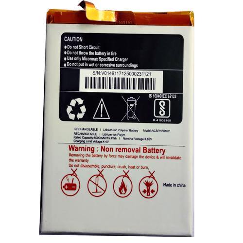 Battery for Micromax Bharat 5 ACBPN50M01 - Indclues