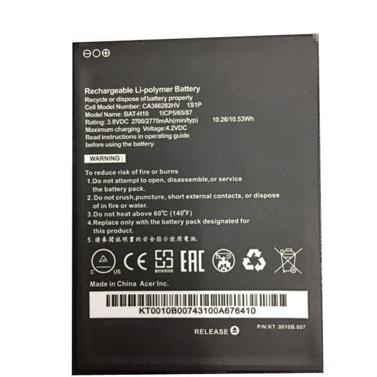 Battery for Acer Liquid X1 BAT-H10