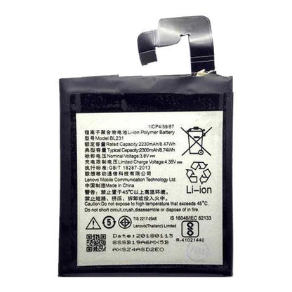 Battery for Lenovo Vibe X2 BL-231 - Indclues