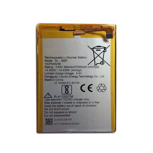 Battery for Tecno CM CA6 BL-36BT - Indclues