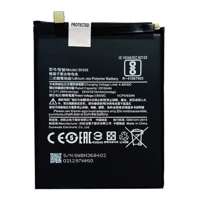 Battery for Xiaomi Mi 6X BN36 - Indclues