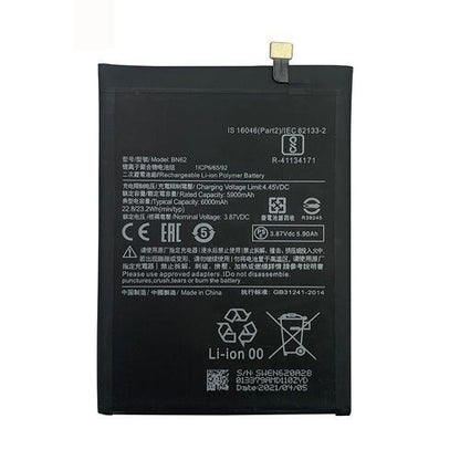 Battery for Xiaomi Redmi Note 9 4G BN62 - Indclues