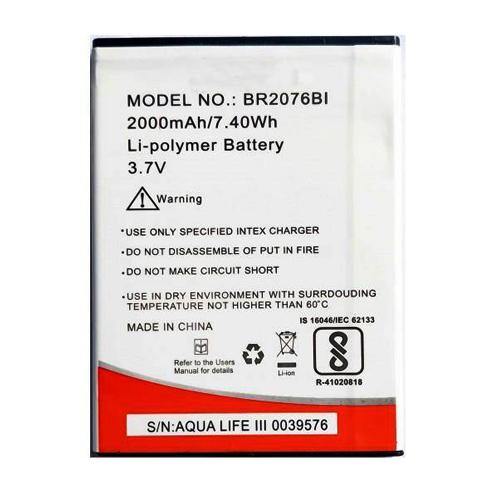 Battery for Intex Aqua Life III 3 BR2076BI - Indclues