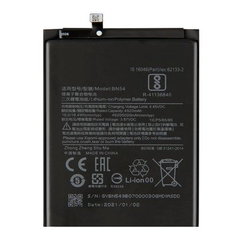 Battery for Xiaomi Redmi Note 9 BN54 - Indclues