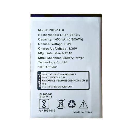 Battery for Ziox Astra NXT 4G ZXB-1450 - Indclues