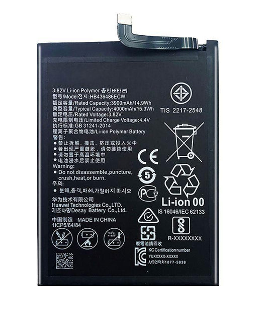 Battery for Huawei Mate 10 HB436486ECW - Indclues