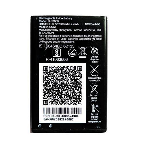 Battery for Jio Phone F2403 B-R2000 - Indclues
