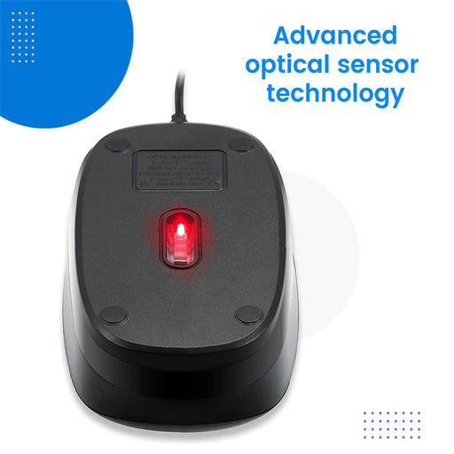 Intex ECO-8 Wired Optical USB 2.0 Mouse for Windows/Mac - Indclues