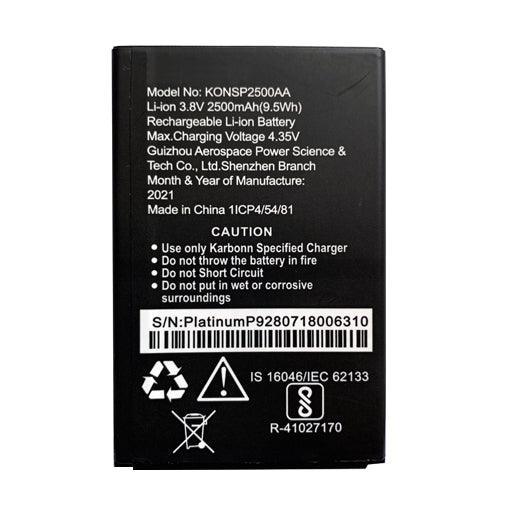 Battery for Karbonn Platinum P9 KONSP2500AA - Indclues
