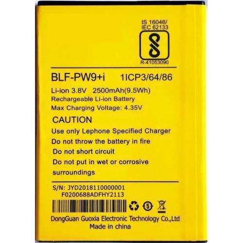 Battery for Lephone W9 BLF-PW9+i - Indclues