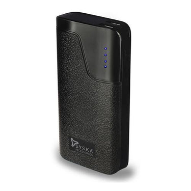 Syska 10000mAH Lithium-ion Power Vault 100 Power Bank L1001X-BK (Black ...