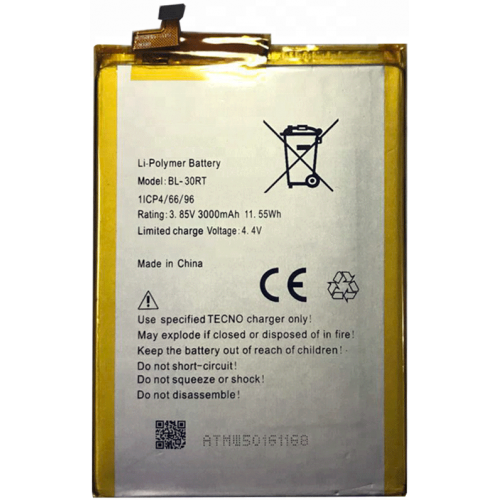 Battery for Tecno W5 BL-30RT - Indclues