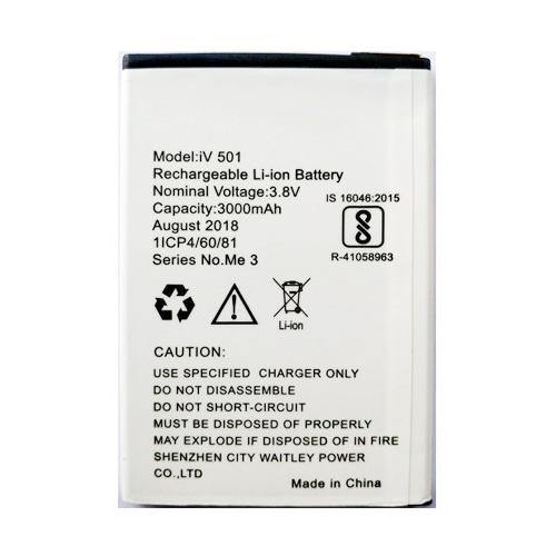 Battery for IVoomi 501 Me3s iV 501 - Indclues
