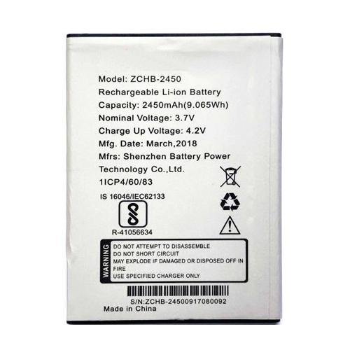 Battery for Ziox Astra 4G ZCHB-2450 - Indclues